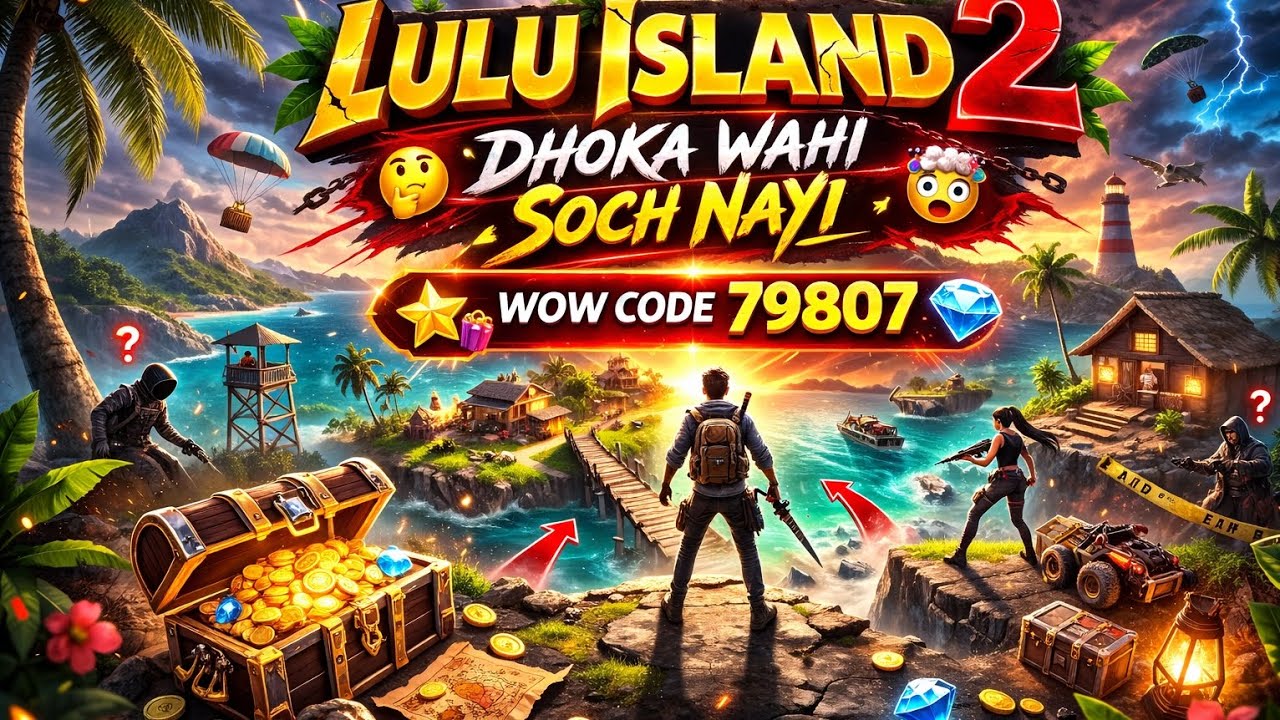 LULU ISLAND 2 Dhoka Wahi Soch Nayi 🤩| Bgmi WOW Code 79807 #gaming 