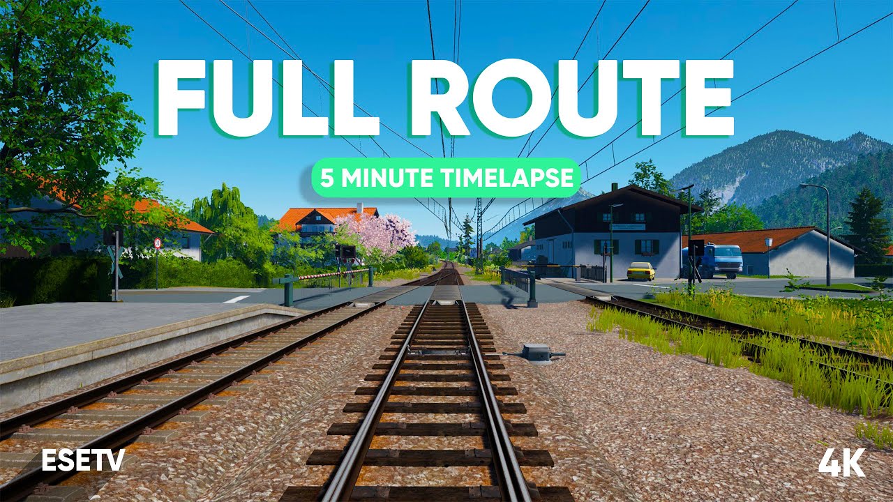 Mittenwaldbahn | FULL ROUTE in Five Minutes [4K Timelapse]