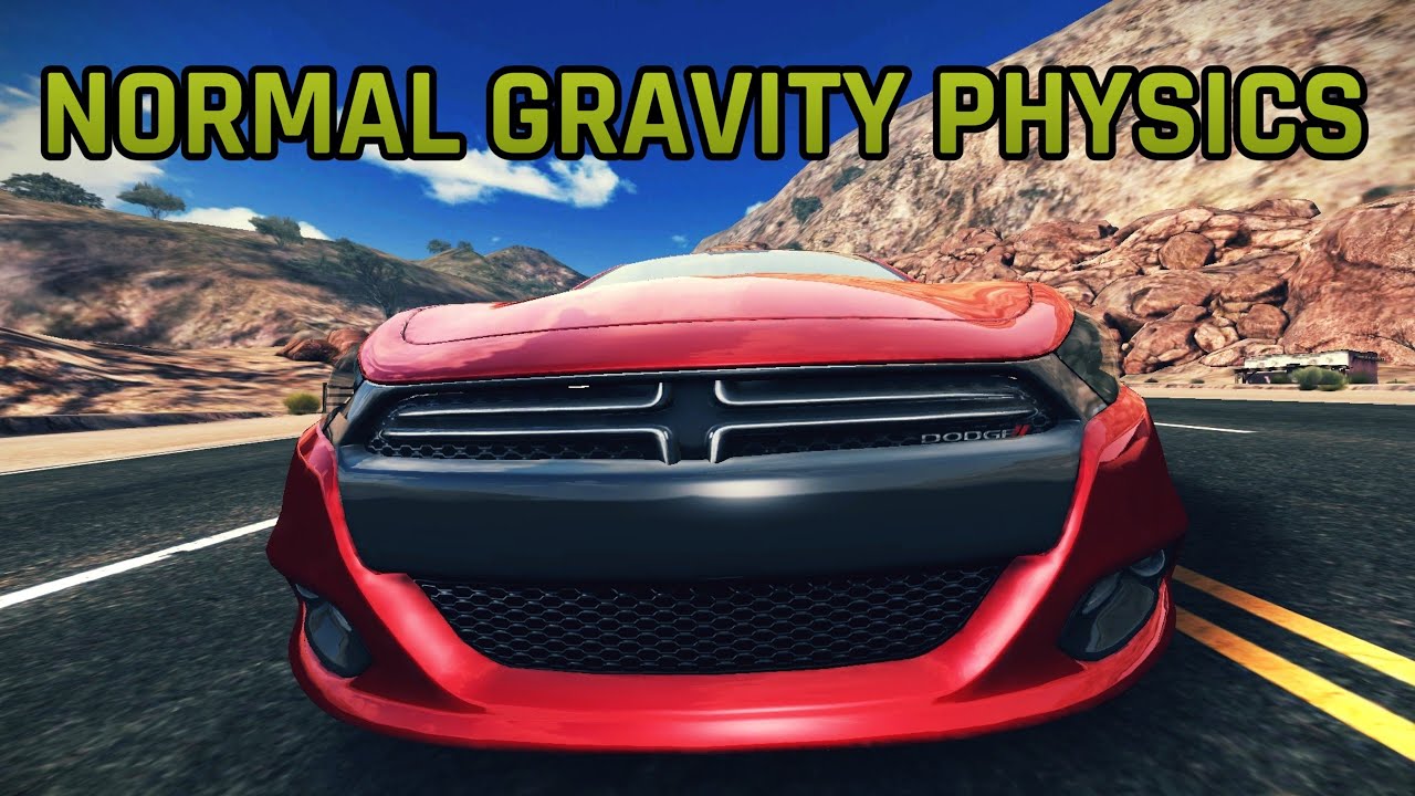 Beating Asphalt 8 races with normal gravity physics