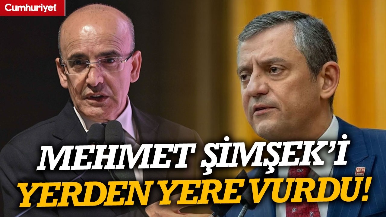 Özgür Özel Mehmet Şimşek'i yerden yere vurdu! 