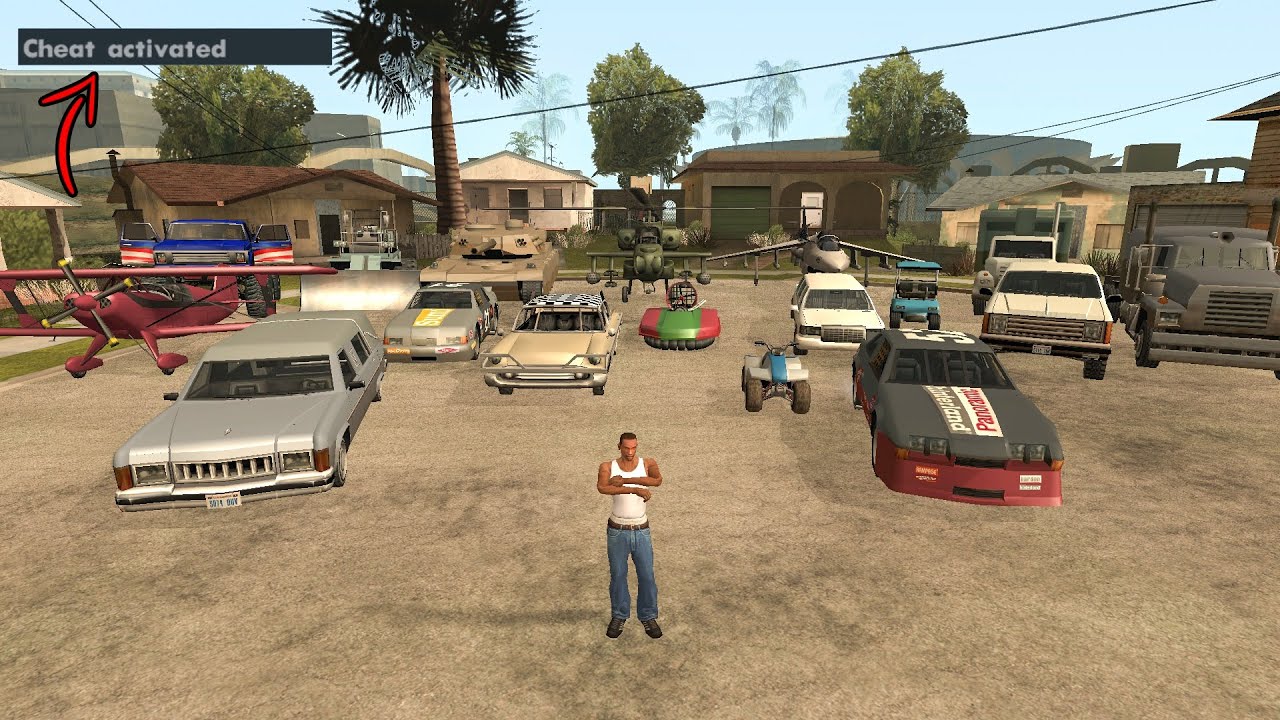 All Vehicles Cheats In Gta San Andreas