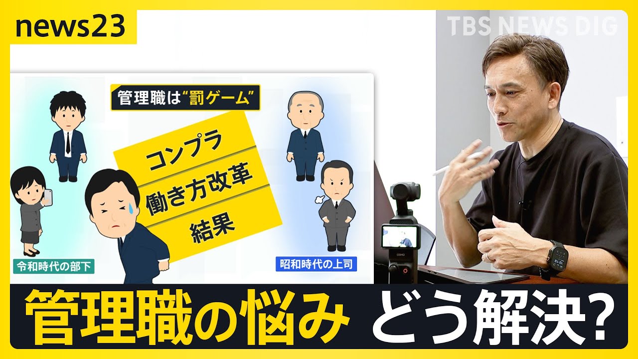 【work23】「部下の方が給与高い」令和の管理職は“罰ゲーム”？ コンプラ・働き方改革・部下のケア　悩める管理職に「コーチング」「AI上司」サービス続々【news23】｜TBS NEWS DIG