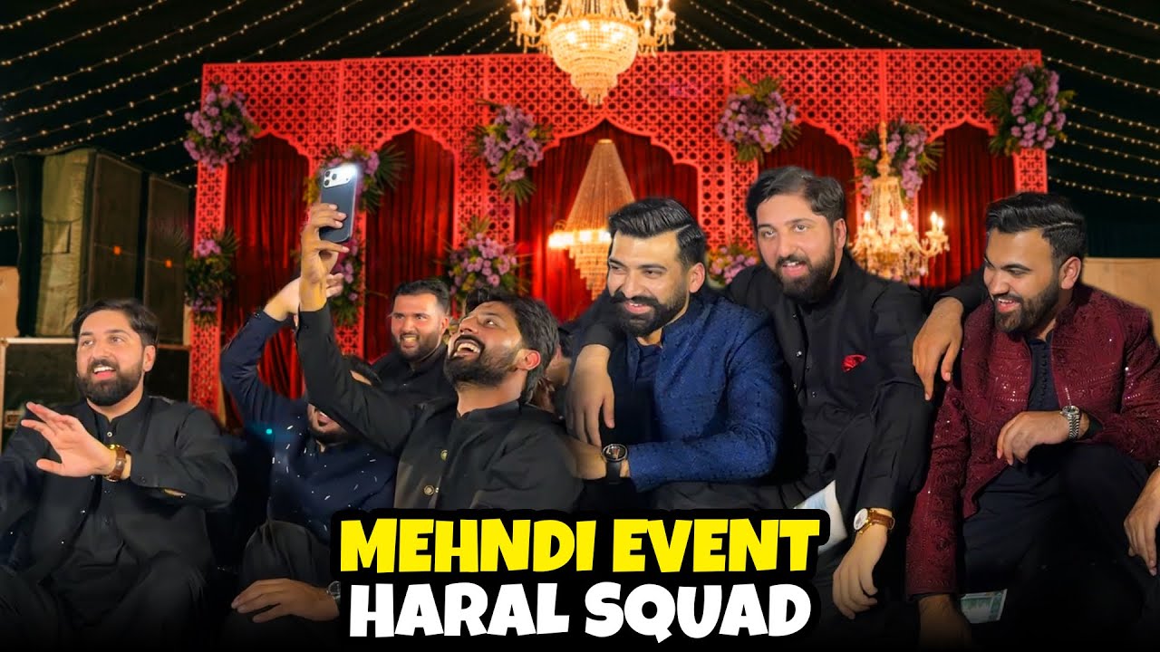 Mehndi Event of Haral Squad 😍| Qawwali Night & Fireworks | Bilal Marth