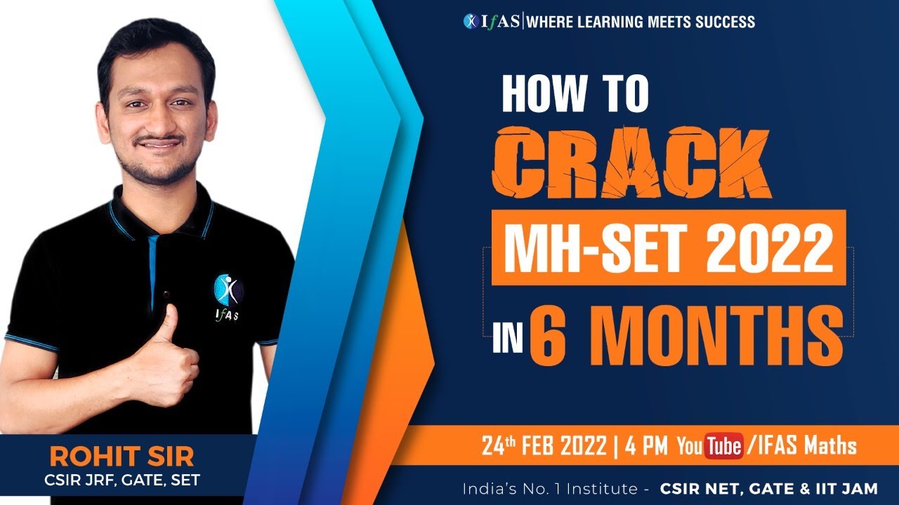 How to Crack MH SET Mathematical Science 2022  - A 6 Months Strategy