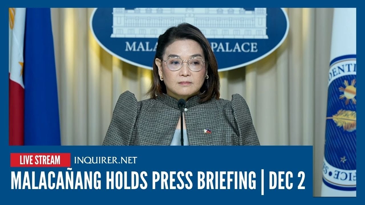 LIVE: Malacañang holds press briefing with PCO USec. Claire Castro | Dec 2