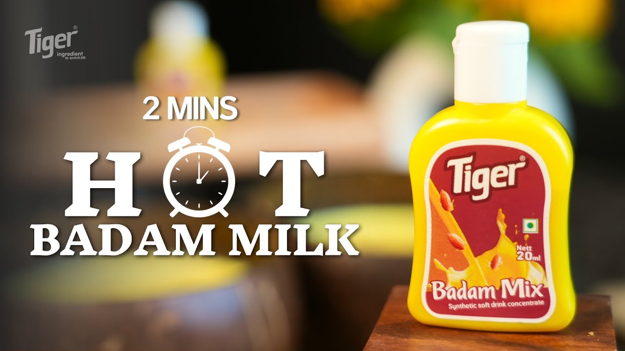 Hot Badam Milk | Badam Milk Recipe | Tiger foods | Milkshake mix | Badam doodh | Almond Milk | Badam