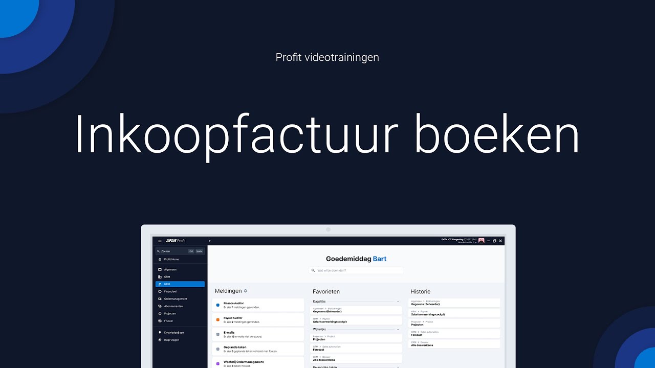 Inkoopfacturen boeken