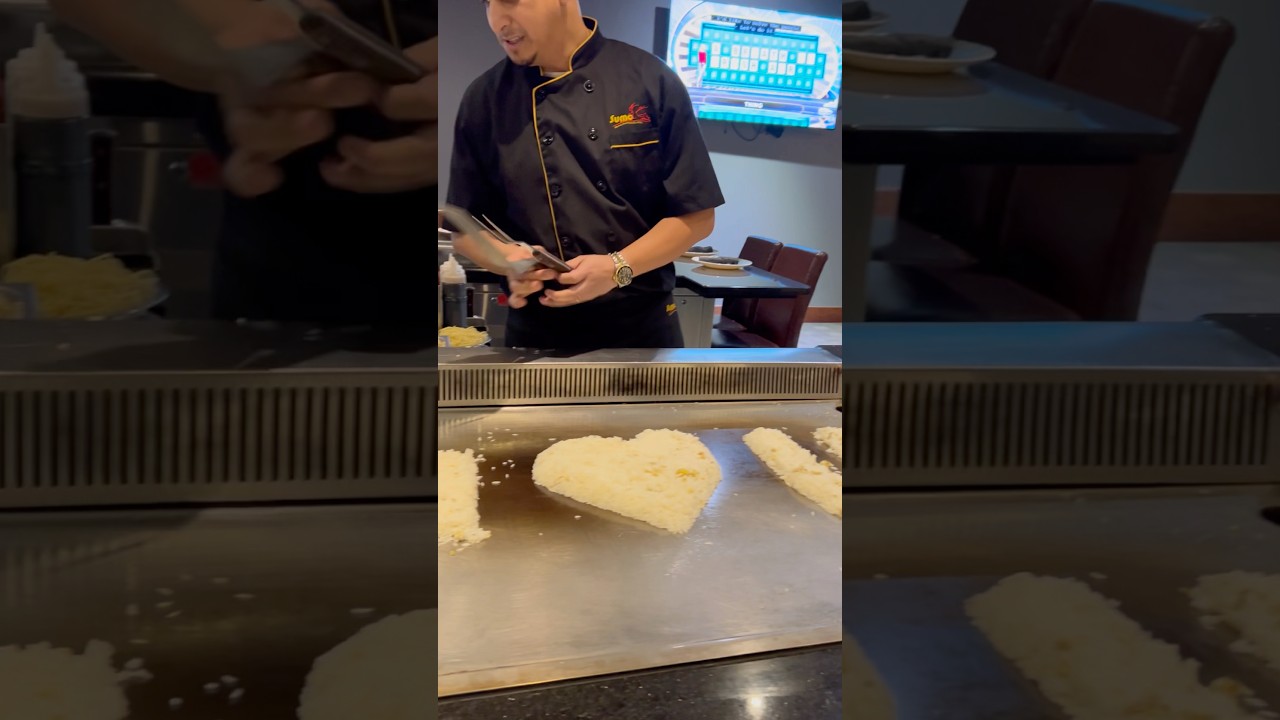 I LOVE YOU HIBACHI!!! #shorts #hibachi #tricks #fyp #food #epic #foodie #foryou #cool #awesome #diy
