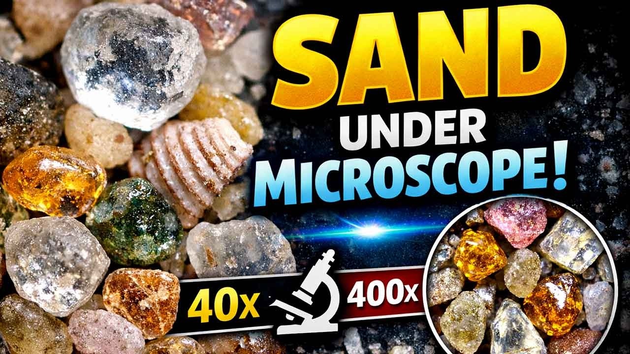 Sand Under 400x Zoom – Amazing Tiny Structures under #microscopyworld @647labs