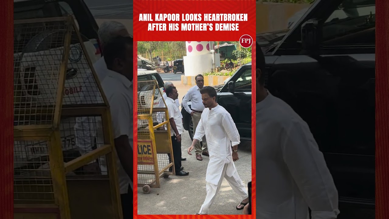 An inconsolable Anil Kapoor reaches mother Nirmal Kapoor&rsquo;s home for her last rites!