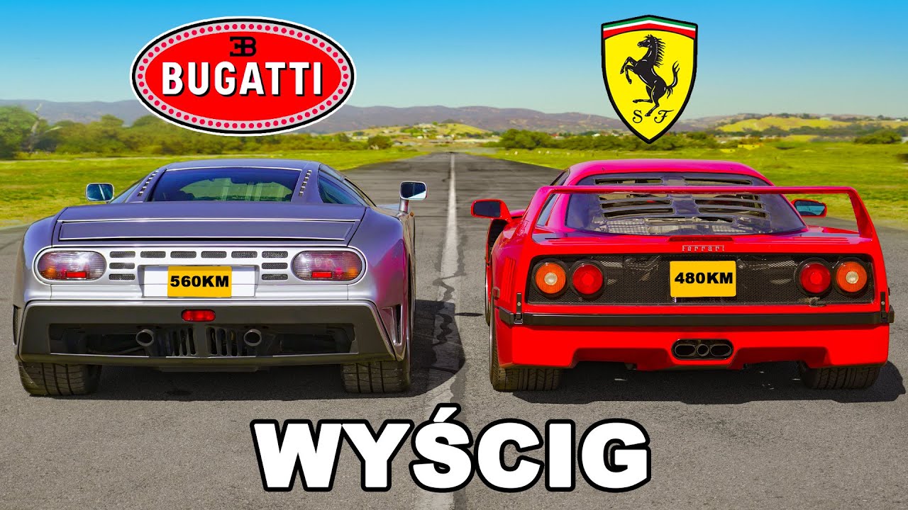 Ferrari F40 v Bugatti EB110: WYŚCIG