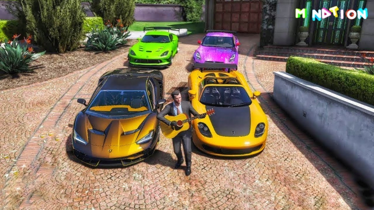 GTA 5 - Stealing Luxury Cars With Michael | (Most Expensive Real Cars #01)