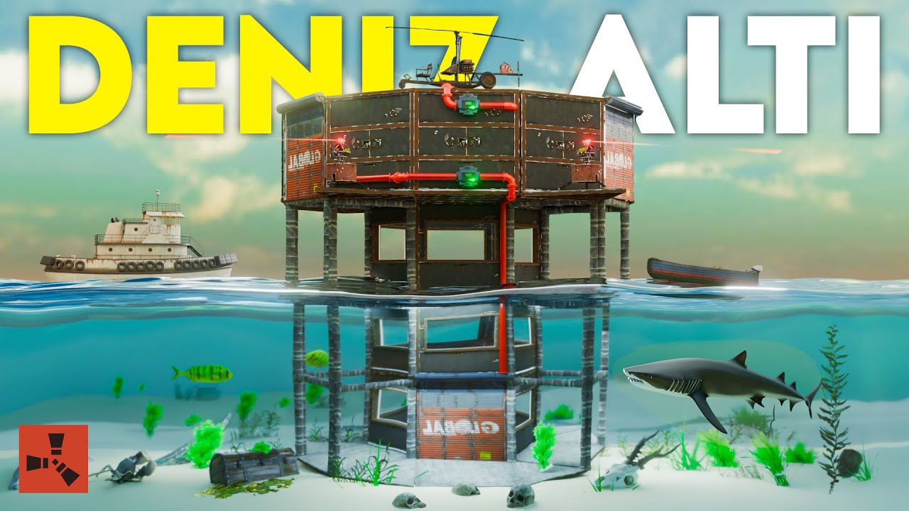FULL OTOMATİK ZIRHLI DENİZ ALTI BASESİNDE YAŞAYARAK OKYANUSUN KRALI OLMAK.!! - Rust Türkçe