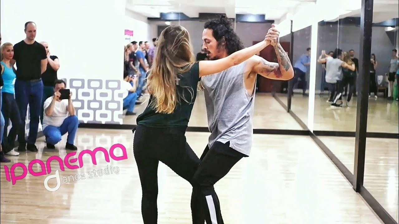 Carlos Oliveira and Anastasia Lyakh. Zouk demo. (Diamonds)