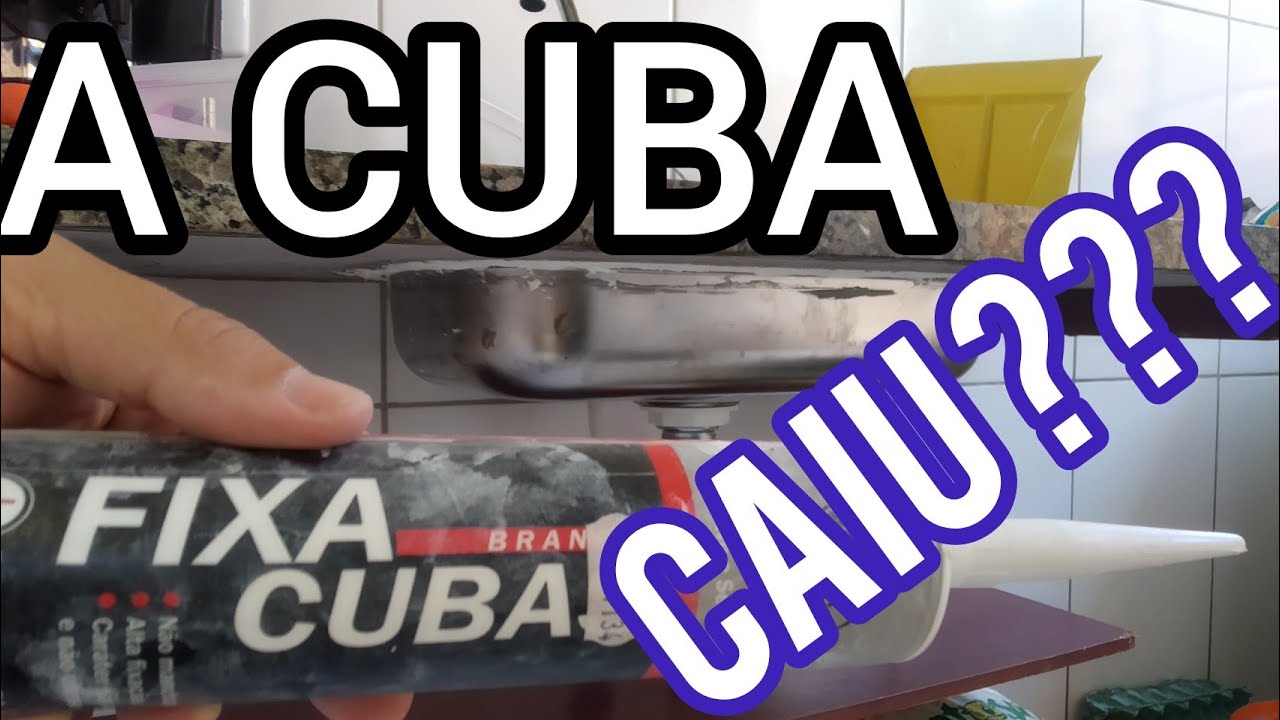 Como colar cuba da pia que caiu | FIXA CUBA &Eacute; BOM? F&aacute;cil colar cuba | Aprenda agora!