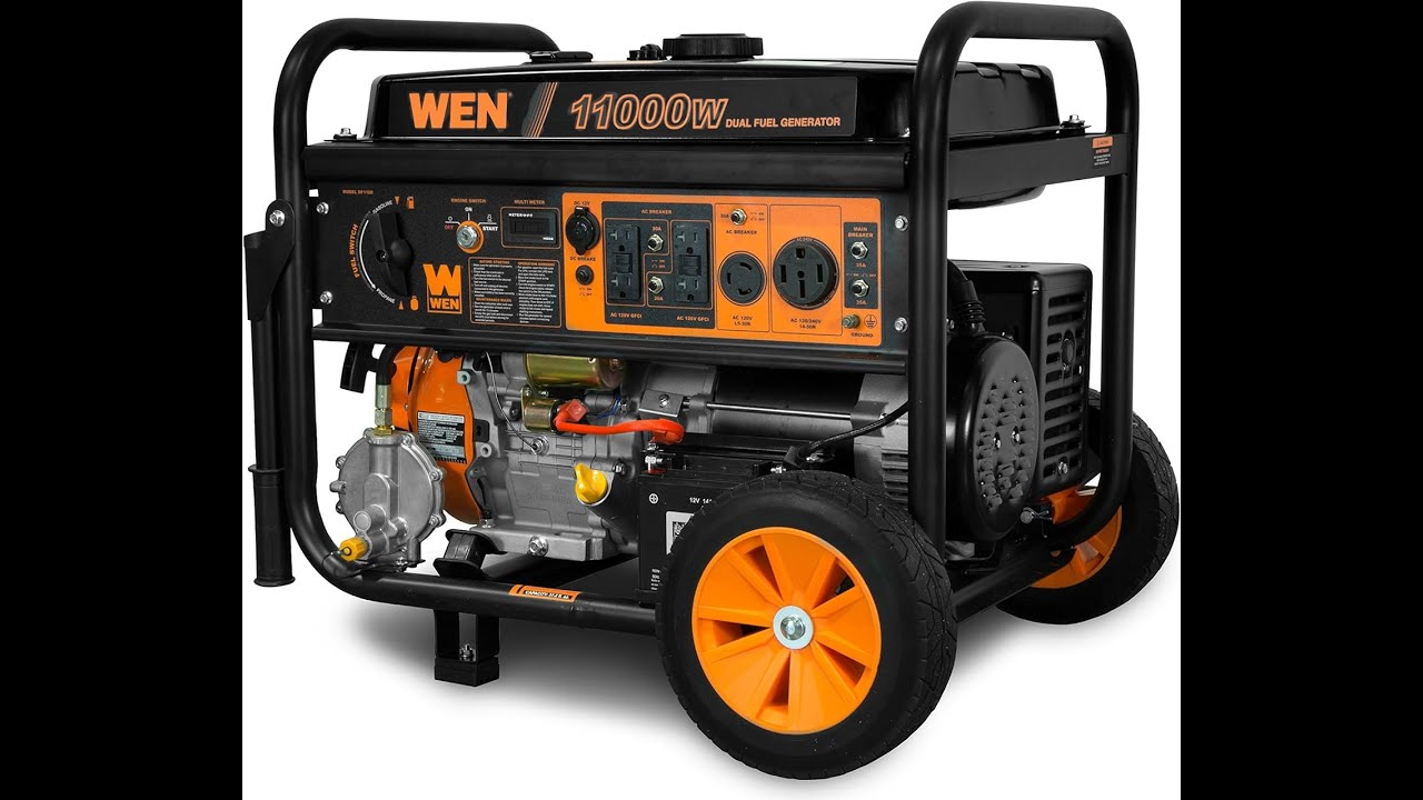 WEN 11,000W Dual Fuel Generator Review – DF1100T Power Test!
