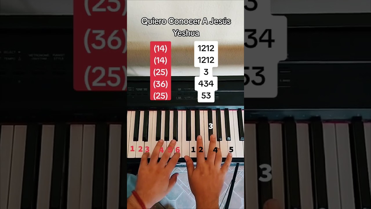 Quiero Conocer A Jes&uacute;s piano tutorial #yeshua