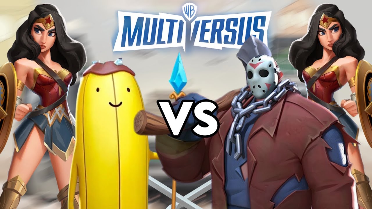 Banana Guard & Wonder Woman VS Jason & Wonder Woman - Multiversus 2024 Gameplay 2v2