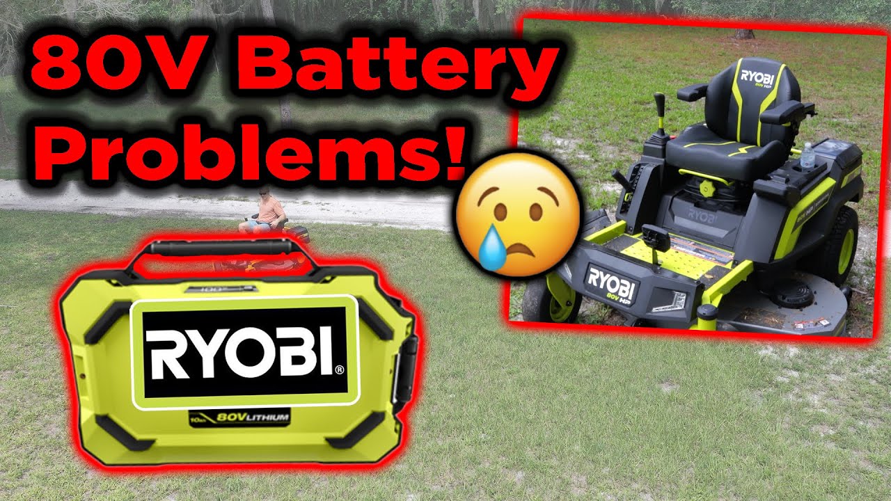 Ryobi 80v Zero Turn Mower 54 inch | Diagnosing BATTERY ISSUES + Ryobi   Customer Service Experience