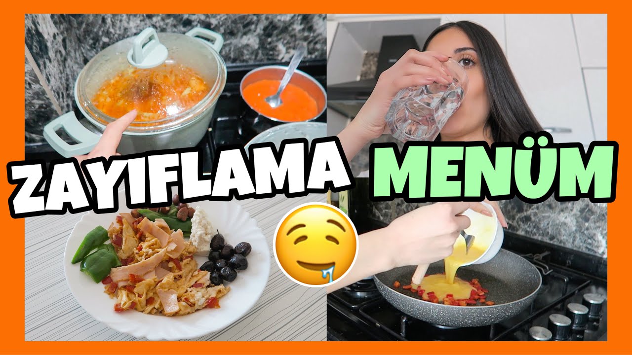 ZAYIFLARKEN BİR GÜN BOYUNCA NELER YEDİM?🥦🍳EVDE KARANTİNADA BİR GÜN