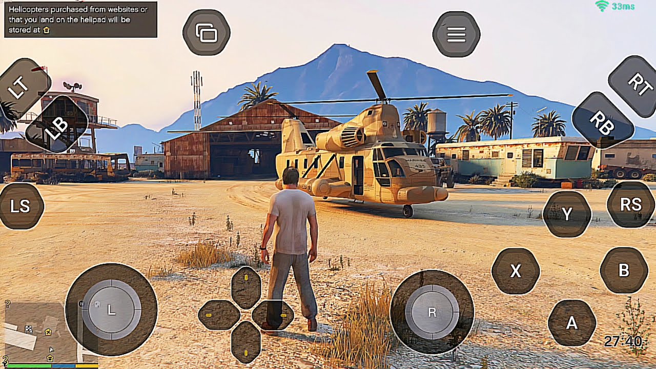Gta 5 enhanced gameplay  on bikii Cloud Gaming android part #14