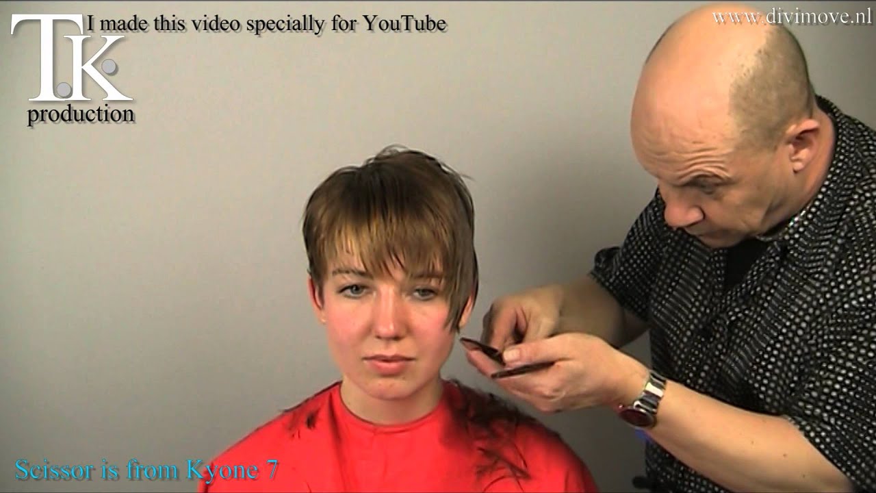 GIVE IT TO ME!!! Make over long to short hairstyle and color of Rosie by T K