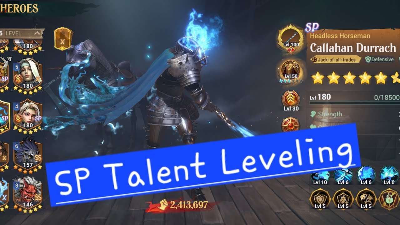 SP Talent leveling Callahan Durrach Prt 4 - Sea of Conquest - SOC - Demona Rood - Linae