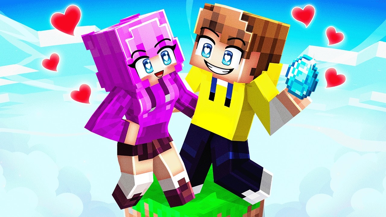 I Became a E-GIRL, And He Gave Me FREE STUFF on One Block in Minecraft!