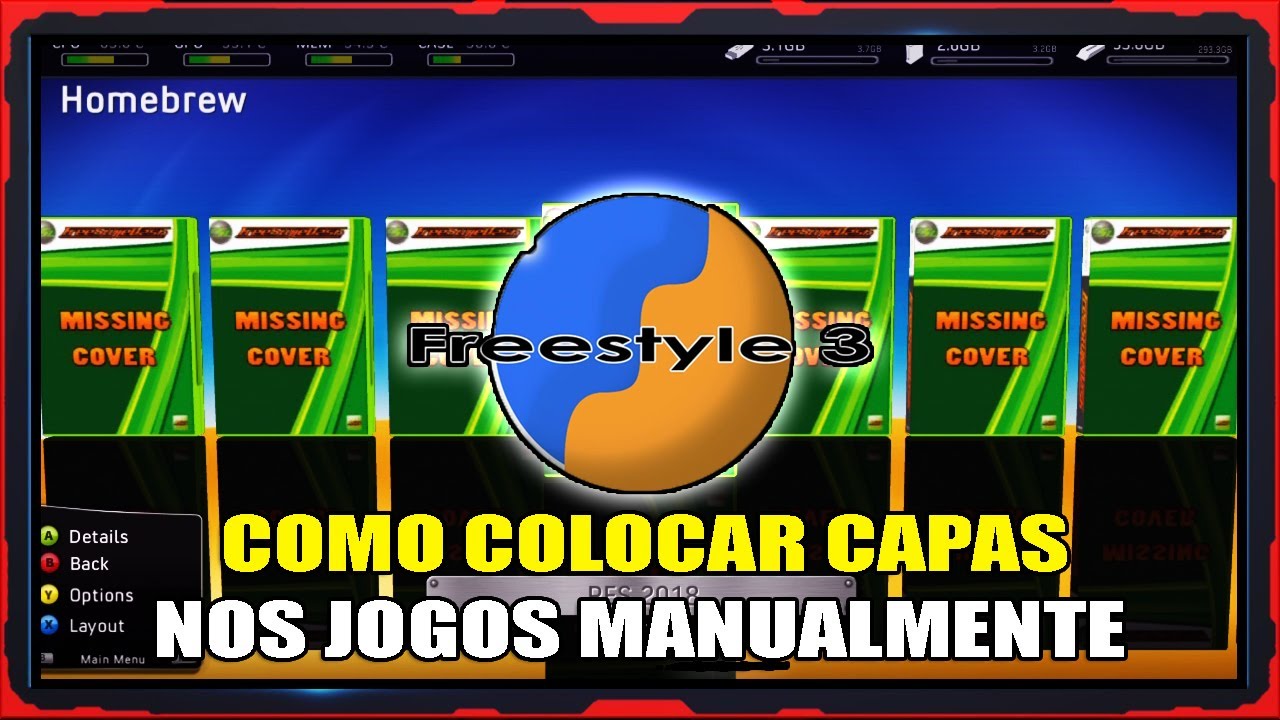 Como colocar capas dos jogos manualmente na FREESTYLE