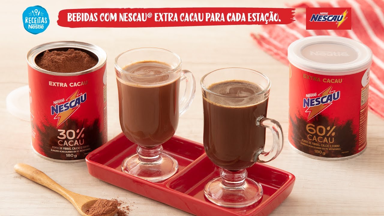 4 Bebidas com Nescau - Hoje Eu Faço - Receitas Nestlé