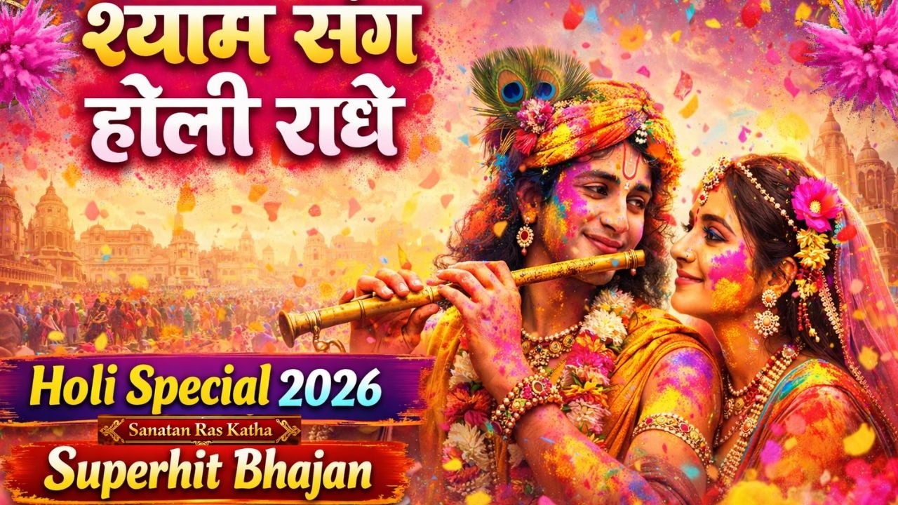 श्याम संग होली राधे 🌸 Holi Special 2026 | Radha Krishna Holi Bhajan | Sanatan Ras Katha