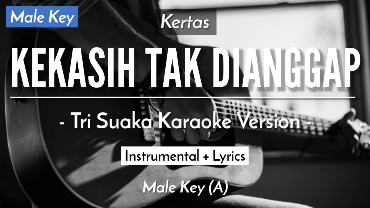Kekasih Tak Dianggap (Karaoke Akustik) - Kertas / Pinkan Mambo (Male Key | HQ Audio)