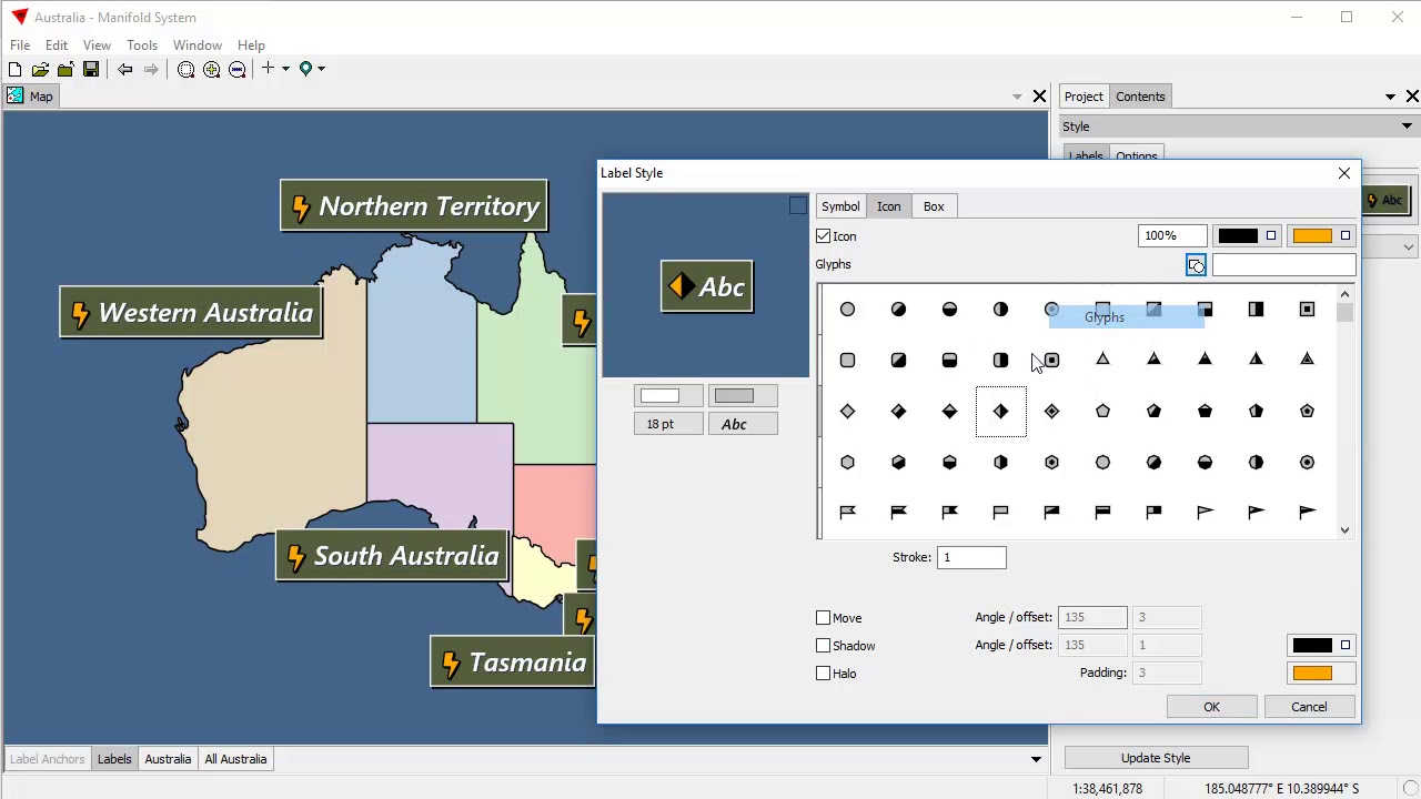 Manifold 9 - Style Panel Quickstart - Labels