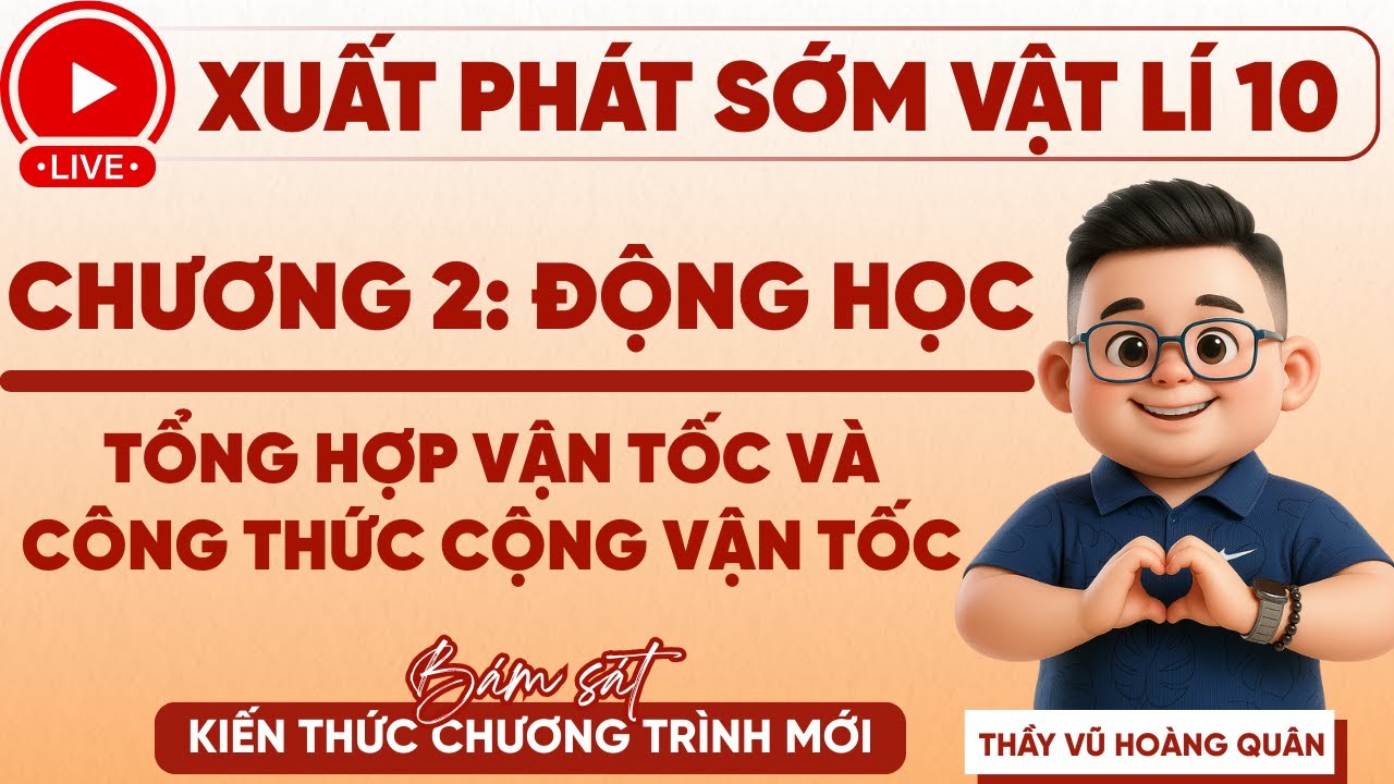 [VẬT LÍ 10 CHƯƠNG 2: ĐỘNG HỌC] Công thức tổng hợp vận tốc II Lý Thầy Quân