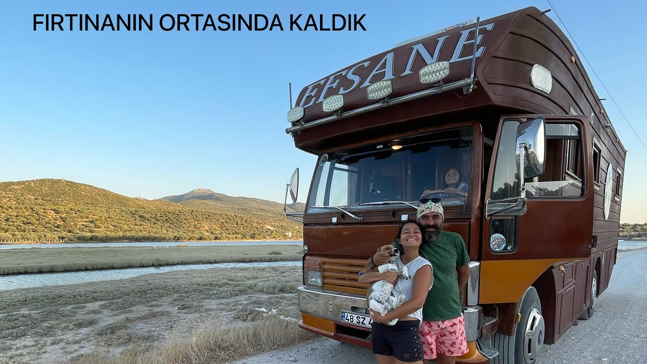 KAMYON KARAVANLA YOLA ÇIKTIK -FIRTINANIN GÖBEĞİNDE KALDIK #karavan