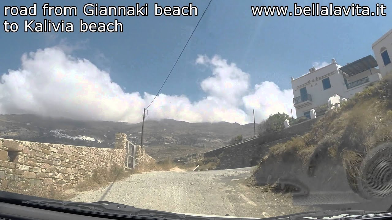 Tinos 2015 , road from Giannaki beach to Kalivia beach