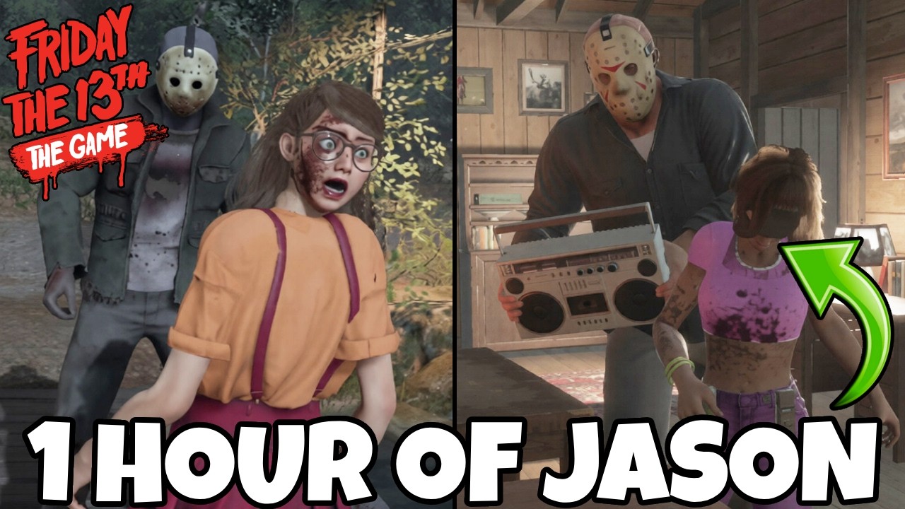 1 час геймплея за ДЖЕЙСОНА | Friday the 13th: The Game (Лагерь Форест-Грин)