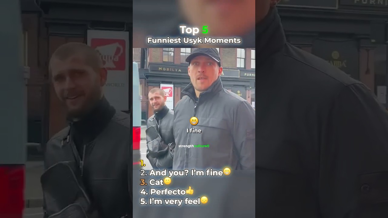 Oleksandr Usyk Top 5 Funniest Moments 😭 #boxing #usyk #oleksandrusyk