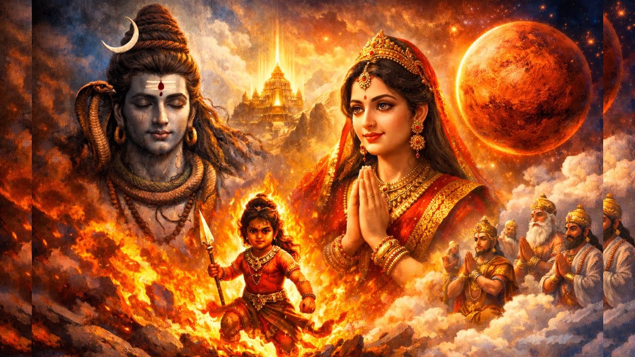 जब शिव से प्रकट हुआ मंगल ग्रह | माता पार्वती का दिव्य जन्म | शिव महापुराण कथा | Shiv Mahapuran Katha