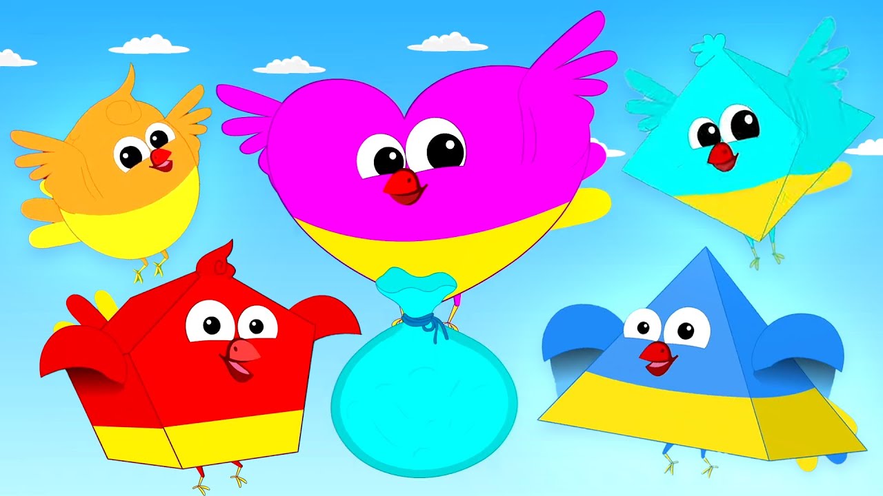Five Little Birds, Nursery Rhymes and Counting Songs for Kids