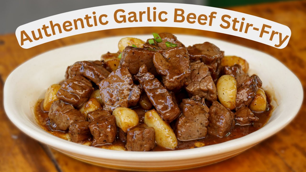 Authentic Chinese Beef and Garlic | Beef and Garlic Stir Fry | Easy Chinese Beef Recipes