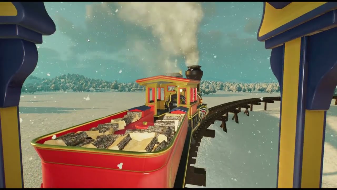 PLANET COASTER 2: Поднимитесь на борт Winterland Express и посетите тематический парк Winterland ...