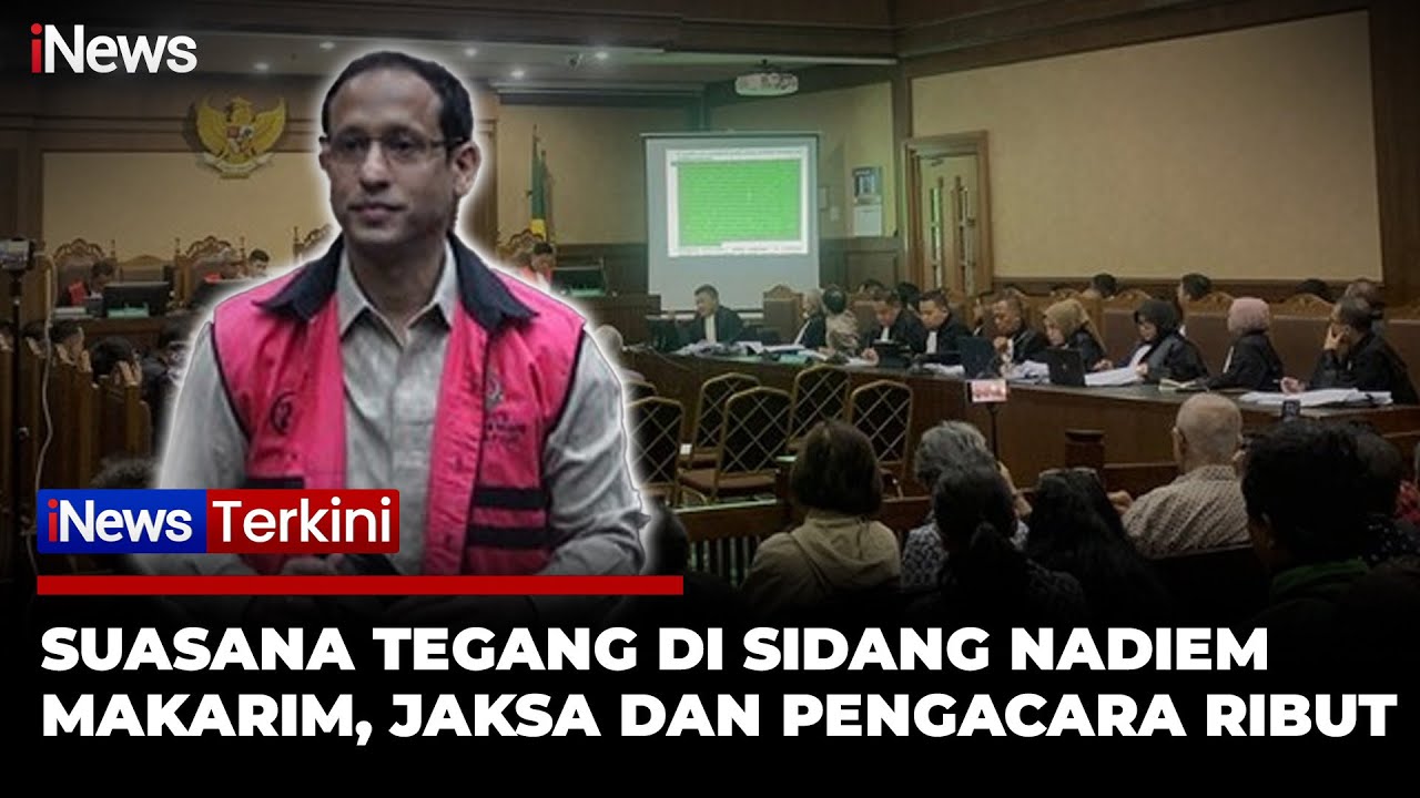Debat Panas Warnai Sidang Nadiem Makarim, Jaksa Protes Rekaman Kamera Pengacara | iNews Terkini 19/1