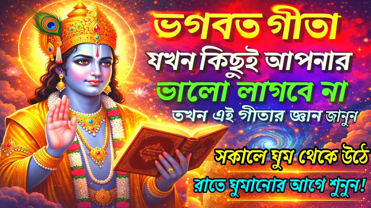 ভগবত গীতা || যখন কিছুই তোমার ভালো লাগবে না তখন এই গীতার জ্ঞান অবশ্যই শুনুন || geeta sar in bangla ||