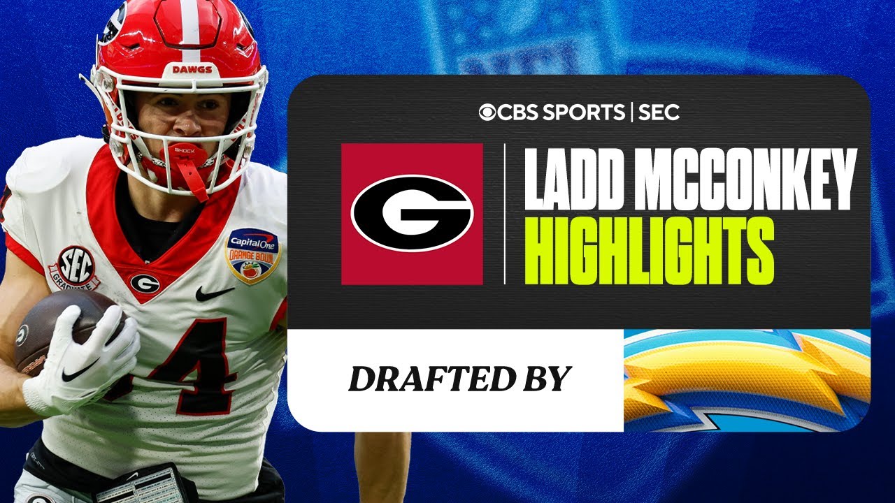 Ladd McConkey Georgia Highlights | No. 34 Overall to Chargers | CBS Sports