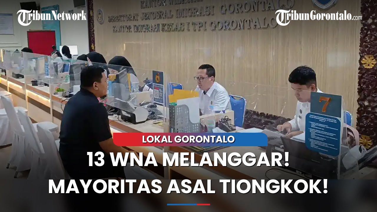 Ada 13 WNA Langgar Aturan Imigrasi di Gorontalo Sepanjang 2025, Terbanyak Asal Tiongkok