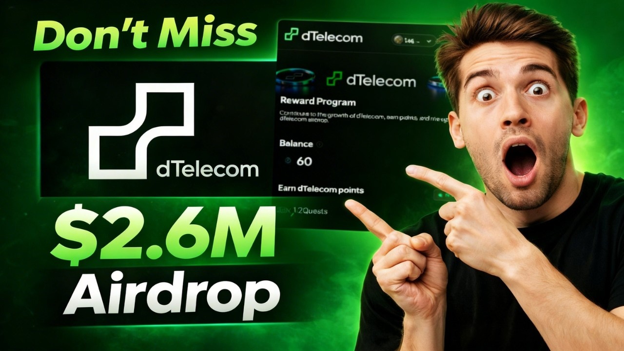 dTelecom Airdrop Full Guide | $2.6M Airdrop Rewards | New Crypto Airdrop