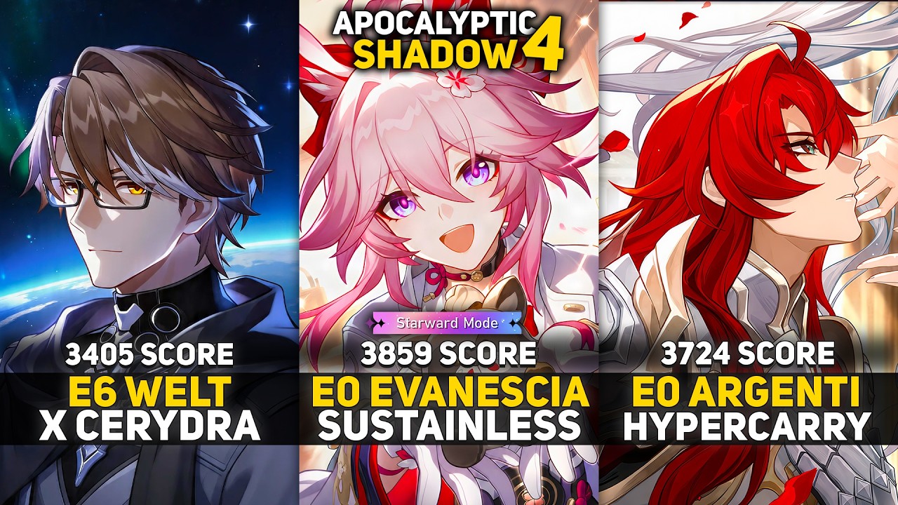 E6 Welt Hyper & E0 Evanescia & E0 Argenti Hypercarry | Apocalyptic Shadow 4 Starward Mode | HSR 4.3