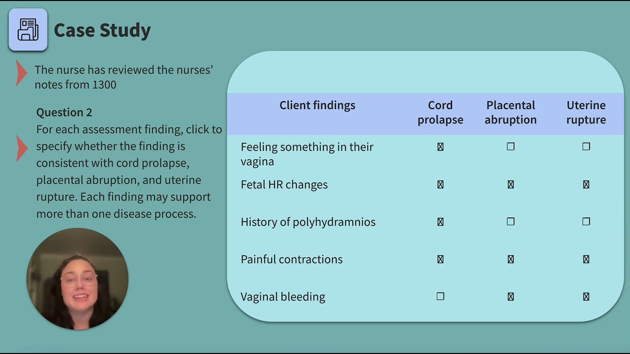 NCLEX Prep - Cord Prolapse Case Study! 🤰🏻
