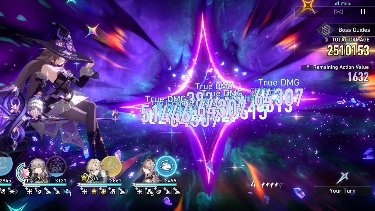 F2P E0S1 The Herta ft. E0S0 Aventurine, E6 RMC, E6 Herta in Apocalyptic Shadow - Difficulty 4
